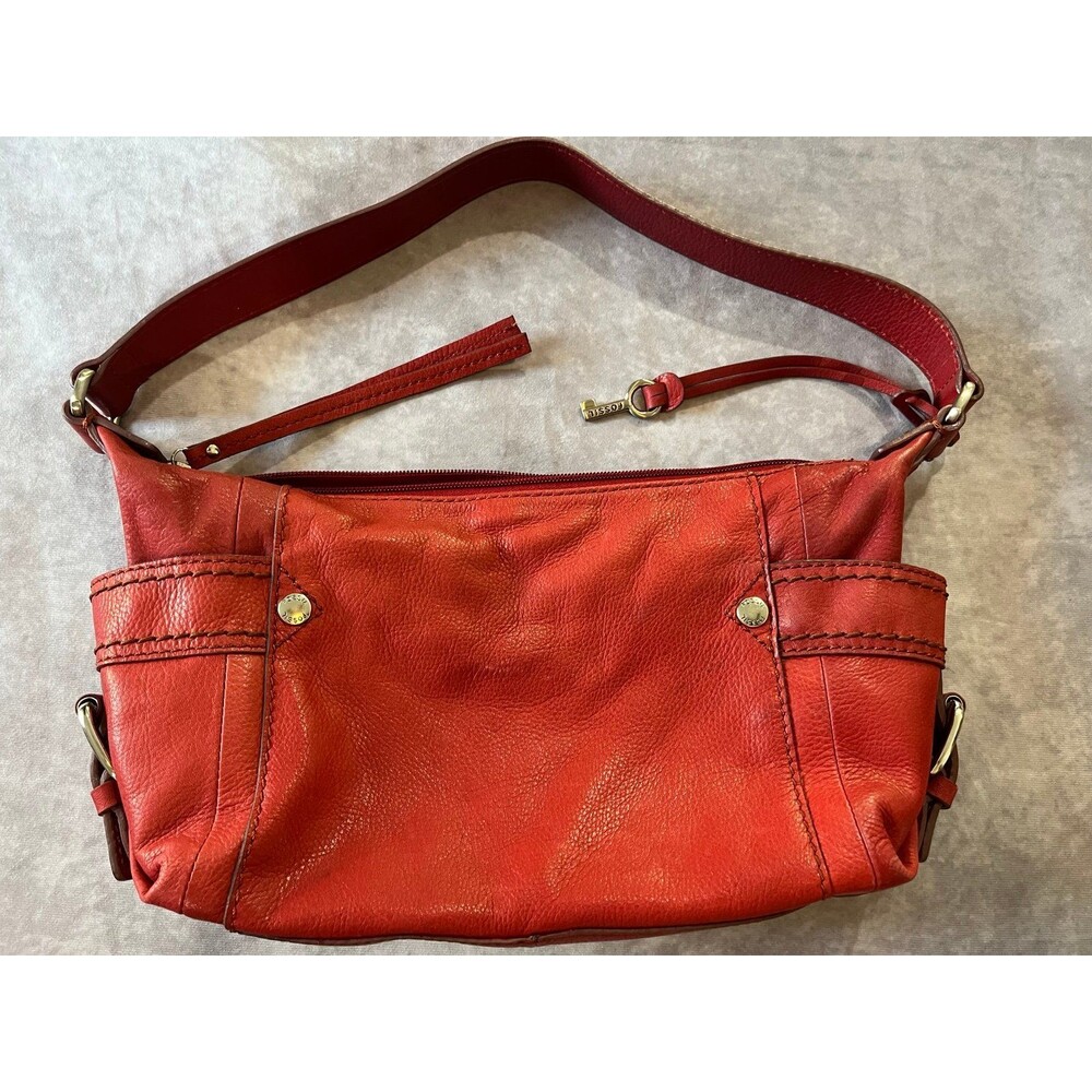 Fossil leather handbag